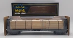 Weaver Gauge Alaska Railroad Bulkhead Flat Car W/ Wood Load #12403 (3-RAIL). Fixed Price $31.84.