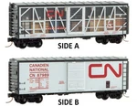 Micro-trains Mtl N-scale Canadian National/cn Impact Box Car/open Side #87989. Fixed Price $43.99.