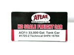 Technical Acf 33,000 Gal. Tank Car #18784---HO Scale(atlas)model. Fixed Price $14.44.