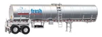 Walthers 949-12353 Ho Dairy Fresh Milk Product Food Grade Tank Trailer Assembled. Fixed Price $31.52.