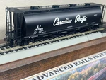 Canadian Pacific Script Wheat Cylindrical Covered 4 Bay Hopper Car- Scale New. Fixed Price $65.95.