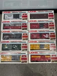10PC Lot Lionel Freight Carrier Box 6272 9462 9465 7302 9464 9450 9784. Fixed Price $140.00.