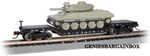 Scale "us Army Depressed Flat Car W/ Green Sheridan Tank" New Bachmann 71386. Fixed Price $39.24.