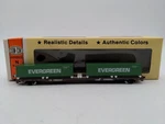 Con-cor 0001-01207C Conrail 90' Flatcar W/2 Sea Containers Ex/box. Fixed Price $14.75.
