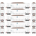 Athearn Rtr 5BAY Rapid Discharge HOPPERITGX/WHITE#15 ATH98489 Rolling. Fixed Price $254.99.