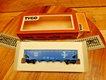 Tyco Scale 42' Boston & Maine Bm 12608 Quad Hopper. Fixed Price $12.00.
