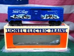 Lionel 6-52096 9756 Dept Snow Village 1995 Blue Gauge Car New Boxed Nib. Fixed Price $22.99.