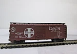 N-scale Box Car; #15231, Atlas, Atsf, 40' Single Door, Knuckle Couplers. Fixed Price $14.00.