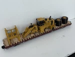 Atlas Scale 3 Rail Ns 101504 68 Foot Flat Car W/a Caterpillar 988K Wheel Load. Fixed Price $275.00.