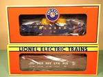 Lionel Pa Gondola Coil Cvrs #17406 & Alaska W/canisters #26019 Ga New Ob LT106. Fixed Price $28.00.