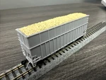 Bluford Shops Scale 19000 3-BAY Rib Side Hopper W/woodchip Ext Undecorated Nib. Fixed Price $26.99.