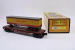 King Mth Gauge 30-7632 Union Pacific Flatcar W/trailer Up 53007. Fixed Price $39.95.