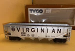 Vintage Tyco Hopper Car Non-operating Virginian 344-C W/original Box. Fixed Price $6.50.