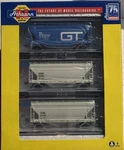 Athearn Scale Acf 2970 Bay Center Flow Hopper Gtw #315066, 315087, 315095. Fixed Price $67.99.