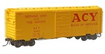 Kadee Ho #4339 Acy Ohio Road Of Service (1963) 40' PS-1 Steel Boxcar New. Fixed Price $39.95.