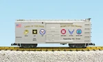 Usa Trains G Scale R19095 Military Series "support Our Troops" Boxcar - Silver. Fixed Price $69.95.