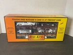 Mth Railking Gauge Ns Auto Carrier Train Flat With 69 Chevy Firebirds. Fixed Price $100.00.