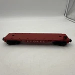 Lionel Postwar Gauge Red Flatcar #6807 For Amphibious Vehicle Load - No. Fixed Price $69.99.