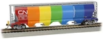 Bachmann 73805 Scale 4 Bay Covered Hopper With Eot Canadian National "demonst. Fixed Price $49.99.