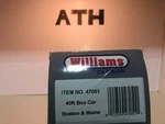 Scale Williams Boston & Maine 40' Boxcar RD#76171 3 Rail #47051. Fixed Price $40.00.