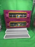 Mth Electric Trains 2 West Virginia Pulp & Paper W/logs New Boxes Railroad. Fixed Price $99.00.