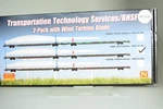 96018 Scale Micro Trains Bnsf Wind Turbine Blade 2 Flat Car Pack Second Set. Fixed Price $249.95.