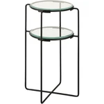 Atlas Lighting & Home TA11134-01 Oscar End Or Side Table Black With Clear. Fixed Price $168.30.