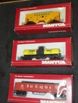 Pc Lot Mantua Train Cars 32' Hopper Burlington Gondola 36' Penn Salt. Fixed Price $11.99.