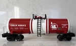 Mth Garden State Railroad Tank Car Gauge Red White Die-cast Abs. Fixed Price $44.00.