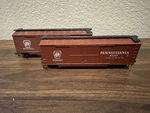 2 Roco Ho Scale Pennsylvania Railroad (prr) 40 Double Door Wood Box Cars. Fixed Price $15.00.
