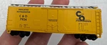 Atlas Scale Train 40' Plug Boxcar C&o Chesapeake Ohio 7924 Freight. Fixed Price $9.99.