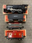 + Lionel Prewar Scale Tinplate 259 Locomotive 2689TX Tender Freight Car Set. Fixed Price $249.99.