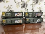 Menards Us Military Transport Command Box Car Lot Of 4. Fixed Price $85.00.