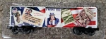 Lionel Gauge Uncle Sam "enlist Now" Boxcar 6-83788. Fixed Price $90.00.