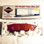 50' Single Door Box Car: Gtw #595123 (proto 2000 #21971, Ho, Assembled Kit). Fixed Price $7.95.