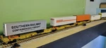 Walthers Ho 263' 5-UNIT All Purpose Spine Car Ttax #79876 With Trailers. Fixed Price $136.99.