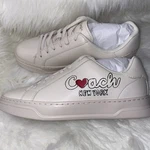 Coach High Line Sneaker With Heart Woman Size 9 New Box. Fixed Price $150.00.