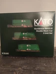Scale Kato 106-6177 Bnsf Well Car, Gunderson Maxi-stack Iv, 53' Containers. Fixed Price $199.00.