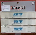 Scaletrains Operator Ho Cimc 53' Dry Container Marten 3-PACK. Fixed Price $39.99.
