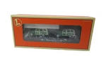 Lionel #6-36001 Gauge Route 66 Flatcar With 2 Green & Cream Station Wagons. Fixed Price $34.99.