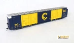 Tangent Ho Greenville 86' Quad Plug Door Box Car 25510 Chessie B&o Repaint 1979+. Fixed Price $56.95.
