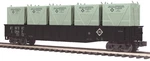 Mth 20-95676 Erie Gondola W/ Lcl Containers #15847 Freight Scale New. Fixed Price $79.95.