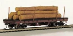 Bachmann 18849 Ho Scale Acf W/logs 1935-1960 Boxcar Red. Fixed Price $74.99.