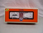 Lionel Christmas Muscle Boxcar 6-26818. Fixed Price $39.99.