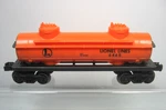 Lionel 6465-160 Orange Ll Two Dome Tank Car 1963-64. Fixed Price $17.95.