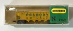 Minitrix Scale 4 Bay Open Hopper Peabody #3279. Fixed Price $6.99.
