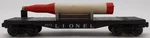 Lionel 6175 Vintage Black Flatcar With Us Navy Rocket. Fixed Price $40.99.