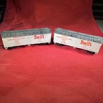 Used Ho Scale Life-like Swift Refrigerator Line Srlx #1020 Reefer Car Lot Of. Fixed Price $15.00.