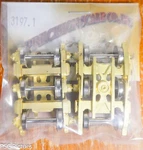 Precision Scale Ho #3197.1 Trucks, Heavy Duty, Equalized 6-WHEEL Buckeye W/timki. Fixed Price $54.00.