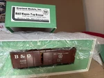 Overland Models Gauge Brass M-54A Corrugated Door Wagon Top Box Car Bold B&o. Fixed Price $172.00.